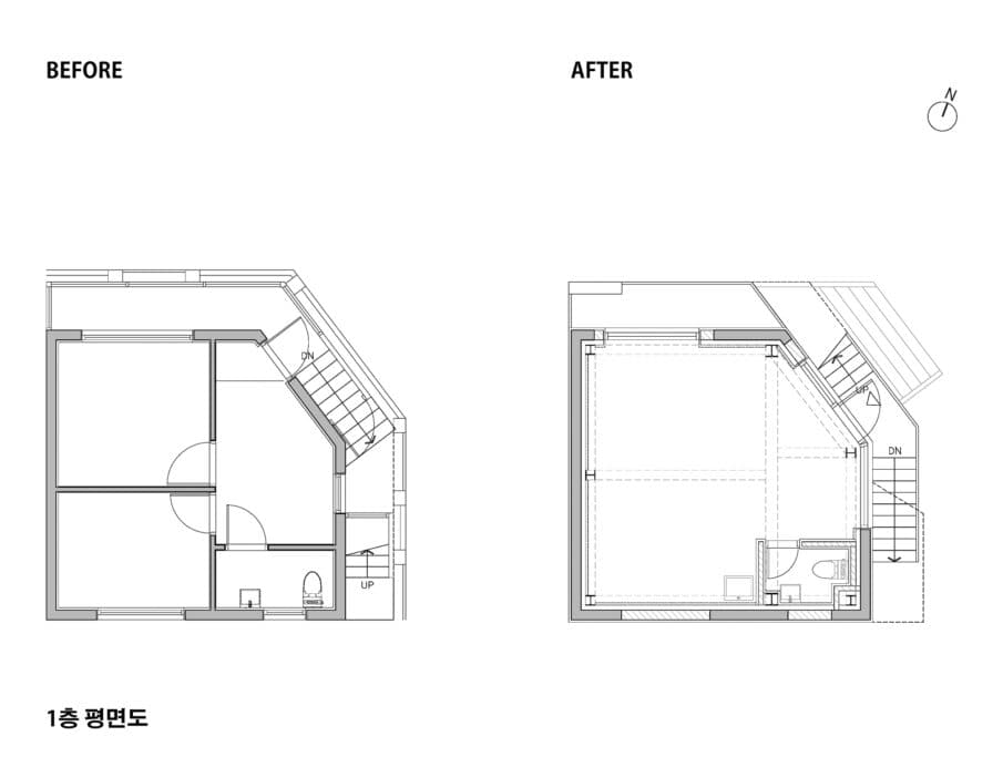 1층 평면도ⓒOpen Studio Architecture