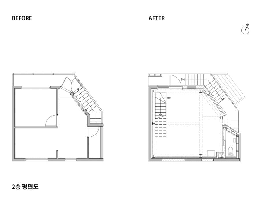 2층 평면도ⓒOpen Studio Architecture